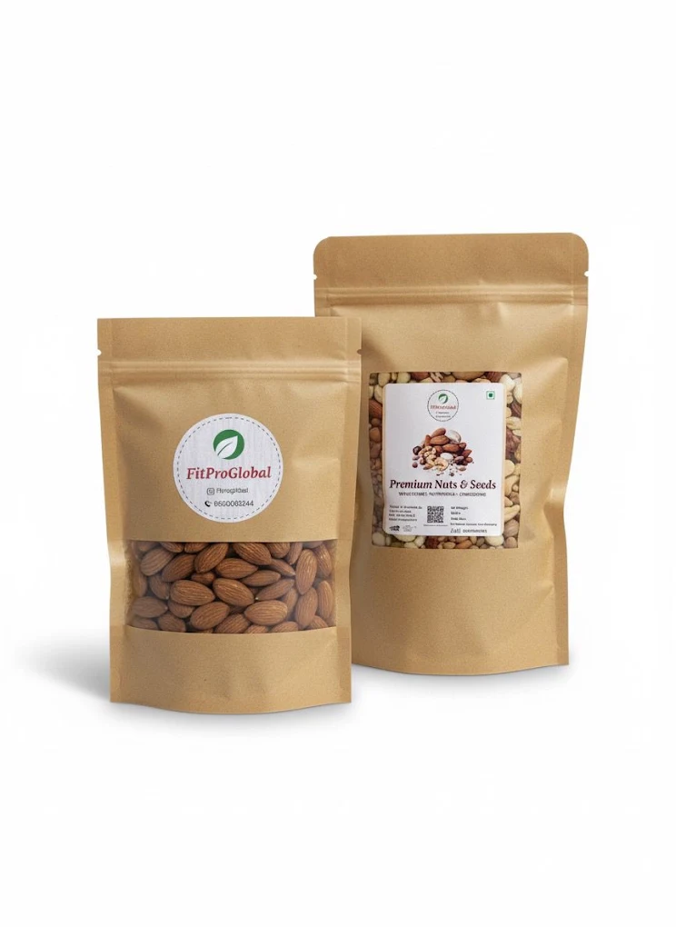 Premium dry fruits and nuts arrangement at FitProGlobal Gurugram